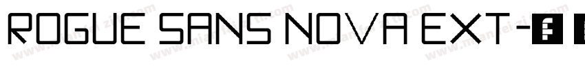 rogue sans nova ext字体转换